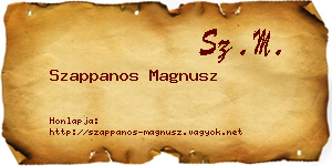 Szappanos Magnusz névjegykártya